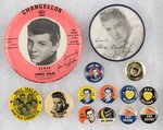 1950s MUSIC ICONS PIN-BACK BUTTONS AND EPHEMERA COLLECTION INC. ELVIS PRESLEY.