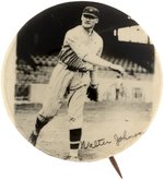 1920s WALTER JOHNSON (HOF) REAL PHOTO BUTTON.