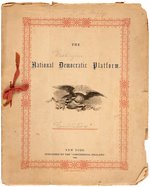 BRECKINRIDGE & LANE 1860 "NATIONAL DEMOCRATIC PLATFORM" BOOKLET.