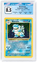 1999 POKÉMON BASE SET BLASTOISE 2/102 HOLO UNLIMITED CGC 8.5 NM/MINT+.