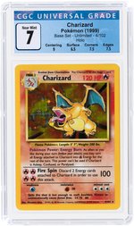 1999 POKÉMON BASE SET CHARIZARD 4/102 HOLO UNLIMITED CGC 7.0 NM.