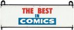 "THE BEST IN COMICS" FOLDING WIRE COMIC BOOK WALL SALES RACK.