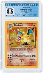 2000 POKÉMON BASE SET 2 CHARIZARD 4/130 HOLO CGC 8.5 NM/MINT+.