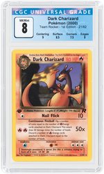 2000 POKÉMON TEAM ROCKET SET DARK CHARIZARD 21/82 NON-HOLO 1ST EDITION CGC 8 NM/MINT.