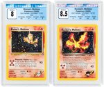 2000 POKÉMON GYM HEROES SET HOLO UNLIMITED LOT OF TWO GRADED (MOLTRES).