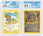 2002 POKÉMON NEO DESTINY SET HOLO LOT OF TWO GRADED (SHINING CARDS).