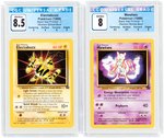 1999 POKÉMON BLACK STAR PROMOS CARDS LOT OF FOUR GRADED (THE FIRST MOVIE: MEWTWO STRIKES BACK).