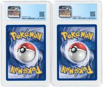 1999 POKÉMON BLACK STAR PROMOS CARDS LOT OF FOUR GRADED (THE FIRST MOVIE: MEWTWO STRIKES BACK).