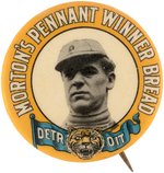 1910 MORTON'S PENNANT WINNER BREAD DETROIT TIGERS CLAUDE ROSSMAN BUTTON.