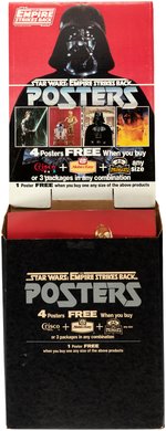 STAR WARS: THE EMPIRE STRIKES BACK POINT OF PURCHASE PREMIUM POSTER OFFER STORE DISPLAY.