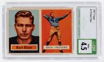 1957 TOPPS #119 BART STARR (HOF) ROOKIE CARD CSG 4.5 VG/EX+.