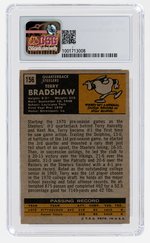 1971 TOPPS #156 TERRY BRADSHAW (HOF) ROOKIE CARD CSG 5 EXCELLENT.