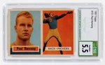 1957 TOPPS #151 PAUL HORNUNG (HOF) ROOKIE CARD CSG 5.5 EXCELLENT+.