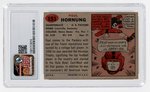 1957 TOPPS #151 PAUL HORNUNG (HOF) ROOKIE CARD CSG 5.5 EXCELLENT+.