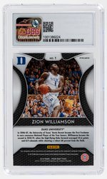 2019-20 PANINI PRIZM DRAFT PICKS #1 ZION WILLIAMSON PINK PULSAR ROOKIE CARD CSG 9.5 GEM MINT.