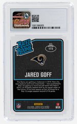 2016 DONRUSS OPTIC HOLO #172 JARED GOFF ROOKIE CARD CSG 9.5 GEM MINT.