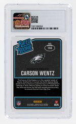 2016 DONRUSS OPTIC #156 CARSON WENTZ ROOKIE CARD CSG 9.5 GEM MINT.