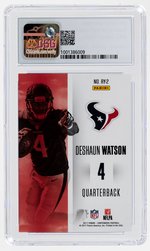 2017 PANINI CONTENDERS #RY-2 ROOKIE OF THE YEAR CONTENDERS DESHAUN WATSON ROOKIE CARD CSG 9 MINT.