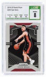 2019-20 PANINI PRIZM #259 TYLER HERRO ROOKIE CARD CSG 8 NM/MINT.