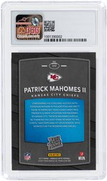 2017 DONRUSS OPTIC #177 PATRICK MAHOMES II ROOKIE CARD CSG 9.5 GEM MINT.