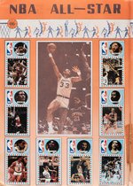 1986-87 NBA COMPLETE SPANISH CARD ALBUM WITH MICHAEL JORDAN & MANY OTHER HALL OF FAMERS.