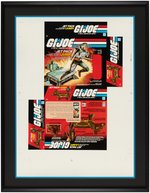 G.I. JOE SERIES 2 JET PACK (JUMP) BOX FRAMED UNCUT PROOF SHEET.