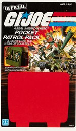 G.I. JOE SERIES 2 POCKET PATROL PACK CARD FRAMED UNCUT PROOF SHEET.