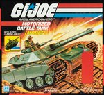 G.I. JOE SERIES 1 MOTORIZED BATTLE TANK (MOBAT) BOX FRAMED UNCUT PROOF SHEET.