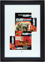 G.I. JOE SERIES 1 VAMP (MULTI-PURPOSE ATTACK VEHICLE) BOX FRAMED UNCUT PROOF SHEET.