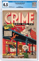 CRIME DOES NOT PAY #30 NOVEMBER 1943 CGC 4.5 VG+.