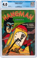 HANGMAN COMICS #2 SPRING 1942 CGC 4.0 VG.