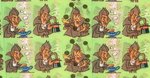 GENERAL MILLS COUNT CHOCULA MONSTER ACTION RING UNCUT FLICKER SHEET.