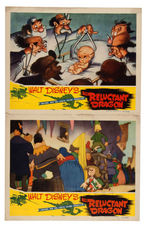 DISNEY'S "THE RELUCTANT DRAGON" LOBBY CARD SET.