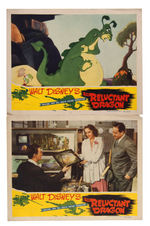 DISNEY'S "THE RELUCTANT DRAGON" LOBBY CARD SET.