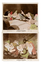 "SNOW WHITE AND THE SEVEN DWARFS" EXTREMELY RARE LOBBY CARD LOT.