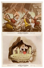 "SNOW WHITE AND THE SEVEN DWARFS" EXTREMELY RARE LOBBY CARD LOT.