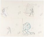 MASTERS OF THE UNIVERSE - THE GAMESMAN FILMATION ANIMATION CELS & PRODUCTION DRAWINGS ORIGINAL ART LOT.