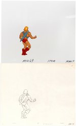 MASTERS OF THE UNIVERSE - THE GAMESMAN FILMATION ANIMATION CELS & PRODUCTION DRAWINGS ORIGINAL ART LOT.