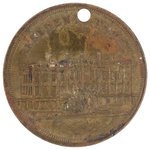 "LINCOLN "PRESIDENT'S HOUSE" MEDAL DeWITT 1860-61 IN BRASS.