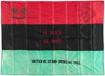 "IN BLACK WE TRUST" PAN-AFRICAN CIVIL RIGHTS FLAG.