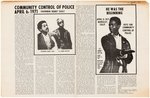 BLACK PANTHER PARTY "LI'L BOBBY HUTTON" CIVIL RIGHTS "COMMUNITY CONTROL OF POLICE" FLYER.