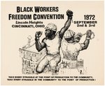 "BLACK WORKERS FREEDOM CONVENTION" 1972 CIVIL RIGHTS POSTER.