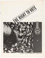 "THE RIGHT TO VOTE" CORE 1962 SOUTH CAROLINA CIVIL RIGHTS BOOKLET.