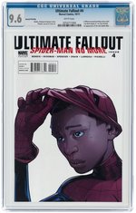 ULTIMATE FALLOUT #4 OCTOBER 2011 CGC 9.6 NM+ (SECOND PRINTING - FIRST MILES MORALES SPIDER-MAN - PICHELLI VARIANT).