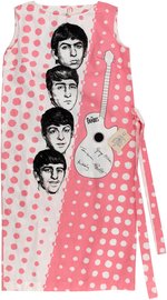 THE BEATLES ILLUSTRATED DRESS WITH HANG TAG.