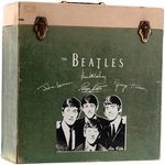 THE BEATLES GREEN LP RECORD CASE.