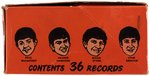 THE BEATLES LONG EATING LICORICE RECORD DISPLAY BOX WITH CANDY.