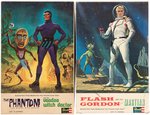 THE PHANTOM/FLASH GORDON AND THE MARTIAN REVELL MODEL KIT PAIR WITH FACTORY-SEALED CONTENTS.