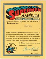 SUPERMAN "SUPERMEN OF AMERICA" 1960 COMPLETE MEMBERSHIP KIT.