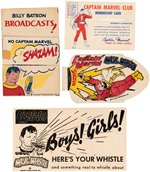 CAPTAIN MARVEL FAWCETT COMICS PREMIUMS & EPHEMERA COLLECTION.